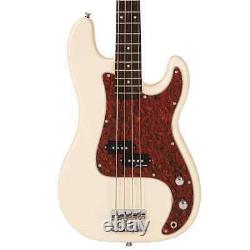 Vintage V40 Coaster Series Bass Guitar Vintage White