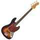 Vintage V49 Coaster Series Bass Guitar 3 Tone Sunburst