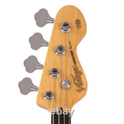 Vintage V49 Coaster Series Bass Guitar Boulevard Black