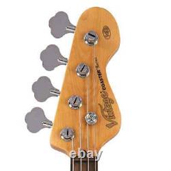 Vintage V49 Coaster Series Bass Guitar Pack 3 Tone Sunburst