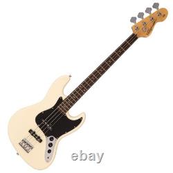 Vintage V49 Coaster Series Bass Guitar Vintage White