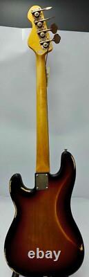 Vintage V4 Icon Bass, Distressed Sunset Sunburst