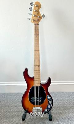 Vintage V96 ReIssued 5-String Active Bass Flamed Sunburst V965SB