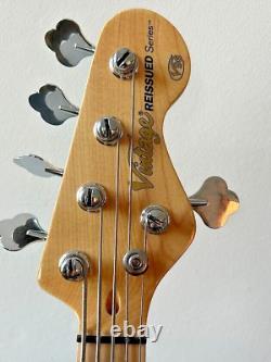 Vintage V96 ReIssued 5-String Active Bass Flamed Sunburst V965SB