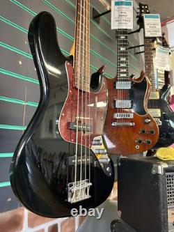 Vintage VJ74 Gloss Black Electric Bass