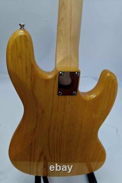 Vintage VJ74 Reissued Maple Fingerboard Bass Natural Ash Left Hand