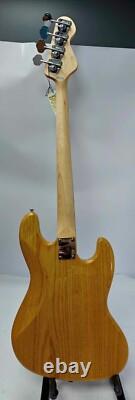 Vintage VJ74 Reissued Maple Fingerboard Bass Natural Ash Left Hand