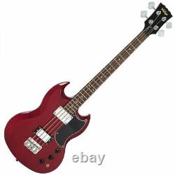 Vintage VS4 Reissued Bass Guitar Cherry Red