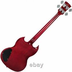 Vintage VS4 Reissued Bass Guitar Cherry Red