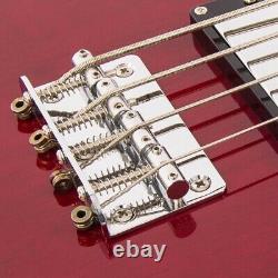 Vintage VS4 Reissued Bass Guitar Cherry Red