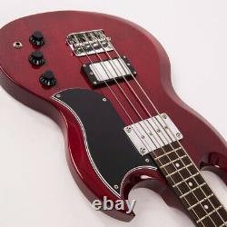 Vintage VS4 Reissued Bass Guitar Cherry Red