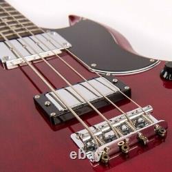 Vintage VS4 Reissued Bass Guitar Cherry Red