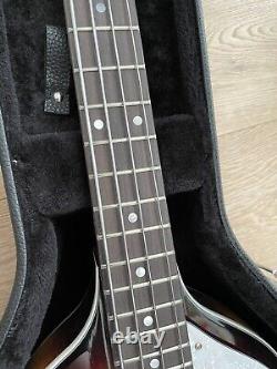 Vintage VVB4 Hofner Style Violin Bass With La Bella Flatwound Strings And Case