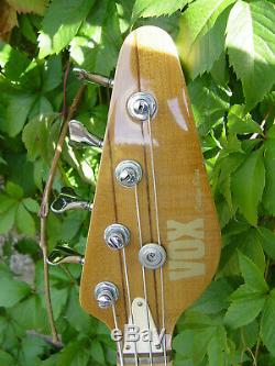 Vintage Vox Custom 3002 Electric Bass Guitar Through Neck 1980's MIJ RARE