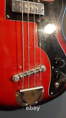 Vintage ZENTA 1960s SG short scale 4 string electric bass guitar