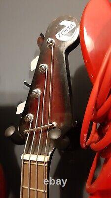 Vintage ZENTA 1960s SG short scale 4 string electric bass guitar