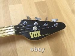 Vox 1982 Standard Bass Guitar Black With DiMarzio Pickups Good Condition