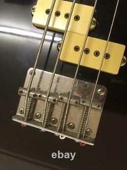 Vox 1982 Standard Bass Guitar Black With DiMarzio Pickups Good Condition