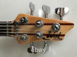 Wal 5 String Mk 2 Fretted Bass 1989 with Wal case, serial number W3304