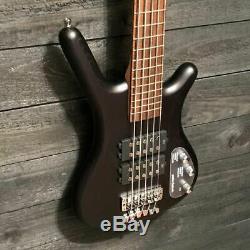 Warwick Corvette $$ 5-String Black Electric Bass Guitar