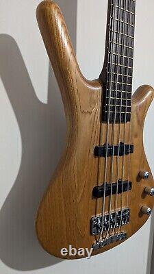 Warwick Corvette 5 string bass guitar 1998 German Made Ash Wenge Neck Hard Case
