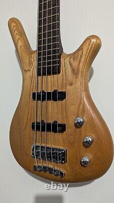 Warwick Corvette 5 string bass guitar 1998 German Made Ash Wenge Neck Hard Case