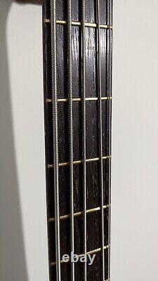 Warwick Corvette 5 string bass guitar 1998 German Made Ash Wenge Neck Hard Case