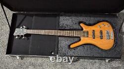 Warwick Corvette 5 string bass guitar 1998 German Made Ash Wenge Neck Hard Case