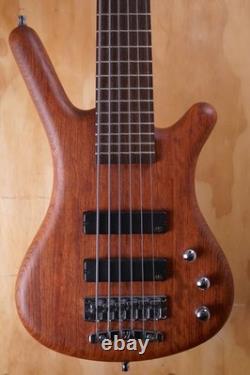 Warwick GPS Corvette Bubinga 6-String Electric Bass Guitar in Natural