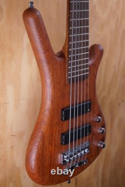 Warwick GPS Corvette Bubinga 6-String Electric Bass Guitar in Natural