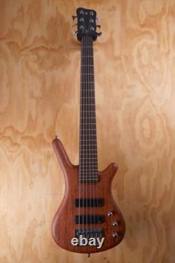 Warwick GPS Corvette Bubinga 6-String Electric Bass Guitar in Natural