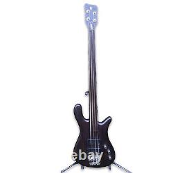 Warwick Rockbass Fretless Streamer Standard 4-String Bass Nirvana Black Satin