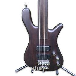 Warwick Rockbass Fretless Streamer Standard 4-String Bass Nirvana Black Satin