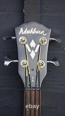 Washburn AB-20 Fretless Electro/Acoustic Bass Guitar withHardcase