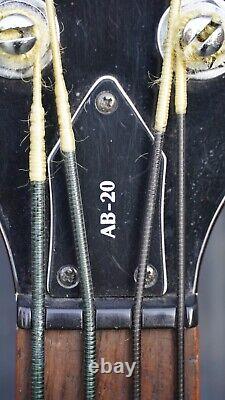 Washburn AB-20 Fretless Electro/Acoustic Bass Guitar withHardcase