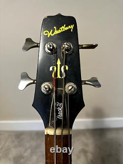 Westbury Track 2 Bass Beautiful Vintage Fretless Bass Guitar Rare