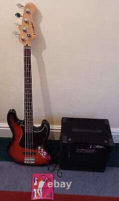 Westfield B4000 Bass Guitar with Fender Rumble Amp