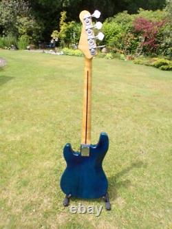 Westfield Electric Bass Guitar 4 String Blue & White