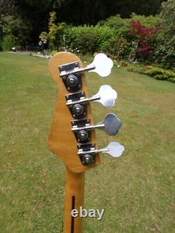 Westfield Electric Bass Guitar 4 String Blue & White