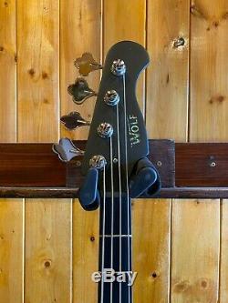 Wolf JB4 Electric Bass Guitar Jet Black(Matt Finish)