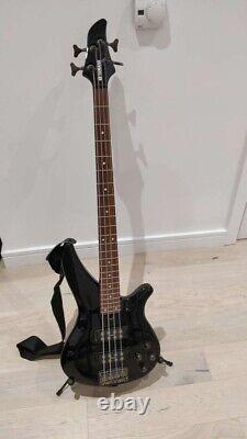 YAMAHA RBX374 Black Electric Bass Used Guitar Stand, Cables and Gig Bag Included