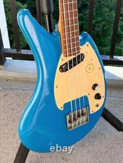 YAMAHA SB-1C Flying Banana Vintage Electric Bass Guitar USED Blue From Japan