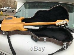 Yamaha BB2000 Broad Bass Fretless Electric Bass Guitar with Hard Shell Case