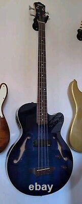 Yamaha BEX 4 semi-acoustic bass in Blueburst