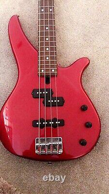 Yamaha RBX 170-Electric Bass Guitar-Metallic Red (With Bag) And Beginners Manual