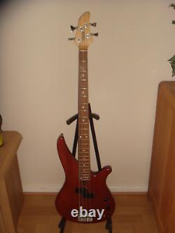 Yamaha RBX 260 Red Natural Wood Bass Electric Guitar & Gig Bag