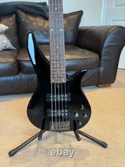 Yamaha RBX 375 5 string bass guitar (black) used in good condition