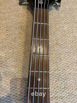 Yamaha RBX 375 5 string bass guitar (black) used in good condition