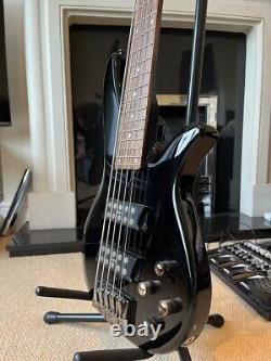 Yamaha RBX 375 5 string bass guitar (black) used in good condition